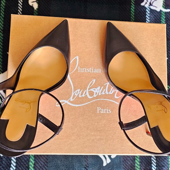 Christian Louboutin - Jenlove 100 mm Strap Pumps - Kid leather - Black - Picture 3 of 4